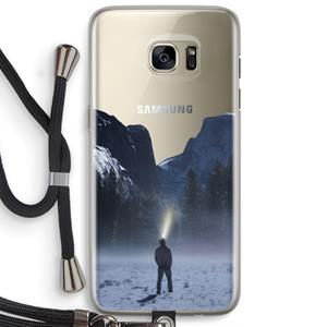 CaseCompany Wanderlust: Samsung Galaxy S7 Edge Transparant Hoesje met koord