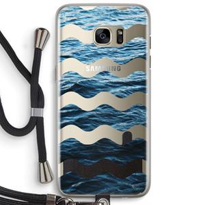 CaseCompany Oceaan: Samsung Galaxy S7 Edge Transparant Hoesje met koord