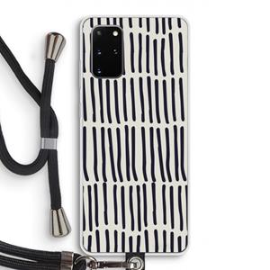 CaseCompany Moroccan stripes: Samsung Galaxy S20 Plus Transparant Hoesje met koord