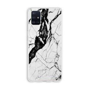 CaseCompany Witte marmer 2: Galaxy A51 4G Transparant Hoesje