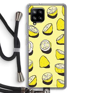 CaseCompany When Life Gives You Lemons...: Samsung Galaxy A42 5G Transparant Hoesje met koord