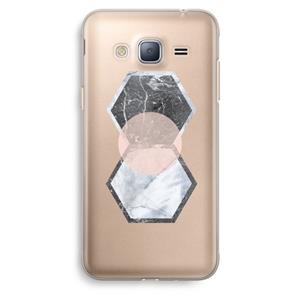 CaseCompany Creatieve toets: Samsung Galaxy J3 (2016) Transparant Hoesje