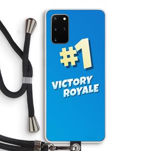 CaseCompany Victory Royale: Samsung Galaxy S20 Plus Transparant Hoesje met koord