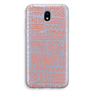 CaseCompany Marrakech Pink: Samsung Galaxy J5 (2017) Transparant Hoesje