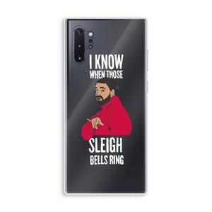 CaseCompany Sleigh Bells Ring: Samsung Galaxy Note 10 Plus Transparant Hoesje