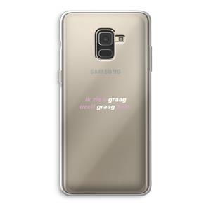 CaseCompany uzelf graag zien: Samsung Galaxy A8 (2018) Transparant Hoesje