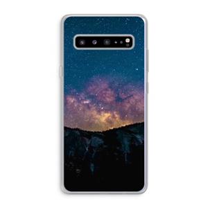 CaseCompany Travel to space: Samsung Galaxy S10 5G Transparant Hoesje