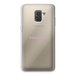 CaseCompany kwetsbaar: Samsung Galaxy A8 (2018) Transparant Hoesje