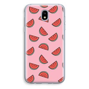 CaseCompany Watermeloen: Samsung Galaxy J5 (2017) Transparant Hoesje