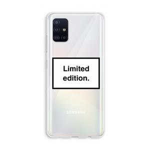 CaseCompany Limited edition: Galaxy A51 4G Transparant Hoesje