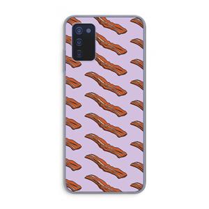 CaseCompany Bacon to my eggs #2: Samsung Galaxy A03s Transparant Hoesje
