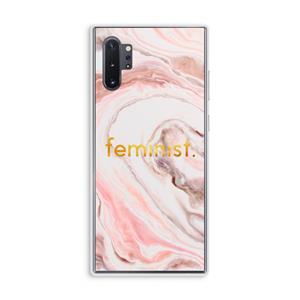 CaseCompany Feminist: Samsung Galaxy Note 10 Plus Transparant Hoesje