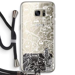 CaseCompany Vexx City #2: Samsung Galaxy S7 Edge Transparant Hoesje met koord