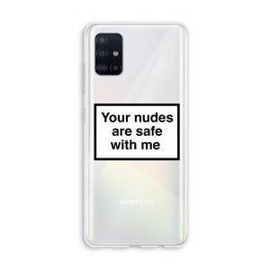 CaseCompany Safe with me: Galaxy A51 4G Transparant Hoesje
