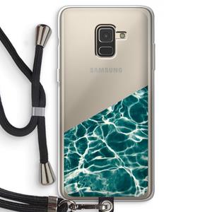 CaseCompany Weerkaatsing water: Samsung Galaxy A8 (2018) Transparant Hoesje met koord