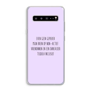 CaseCompany Tequila: Samsung Galaxy S10 5G Transparant Hoesje