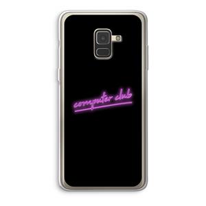 CaseCompany Vice Black: Samsung Galaxy A8 (2018) Transparant Hoesje