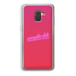 CaseCompany Vice Glow: Samsung Galaxy A8 (2018) Transparant Hoesje