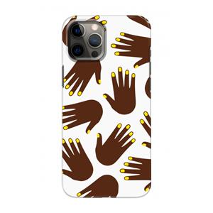 CaseCompany Hands dark: Volledig geprint iPhone 12 Hoesje