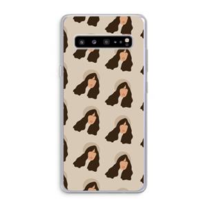 CaseCompany Bonjour mon amour: Samsung Galaxy S10 5G Transparant Hoesje