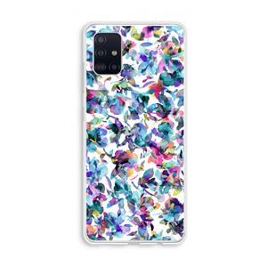 CaseCompany Hibiscus Flowers: Galaxy A51 4G Transparant Hoesje