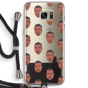 CaseCompany Kanye Call Me℃: Samsung Galaxy S7 Edge Transparant Hoesje met koord
