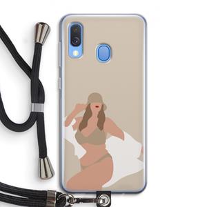 CaseCompany One of a kind: Samsung Galaxy A40 Transparant Hoesje met koord