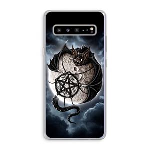 CaseCompany Volle maan: Samsung Galaxy S10 5G Transparant Hoesje