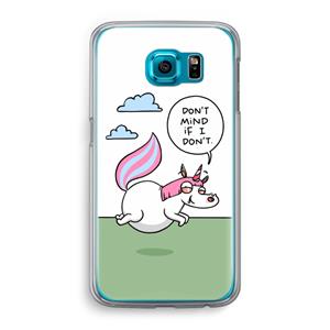 CaseCompany Unicorn: Samsung Galaxy S6 Transparant Hoesje