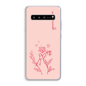 CaseCompany Giving Flowers: Samsung Galaxy S10 5G Transparant Hoesje