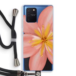 CaseCompany Pink Ellila Flower: Samsung Galaxy Note 10 Lite Transparant Hoesje met koord