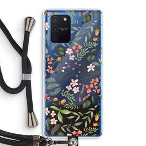 CaseCompany Sweet little flowers: Samsung Galaxy Note 10 Lite Transparant Hoesje met koord