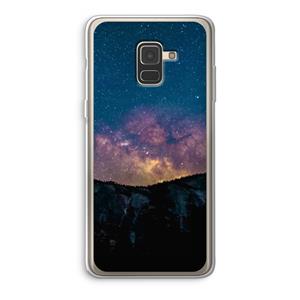 CaseCompany Travel to space: Samsung Galaxy A8 (2018) Transparant Hoesje