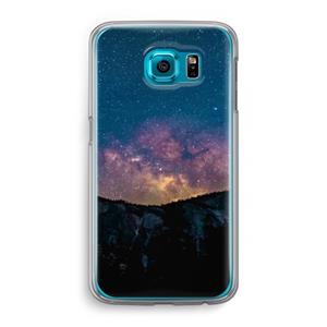 CaseCompany Travel to space: Samsung Galaxy S6 Transparant Hoesje