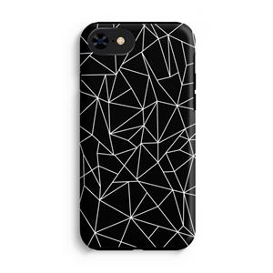 CaseCompany Geometrische lijnen wit: iPhone SE 2020 Tough Case