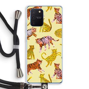 CaseCompany Cute Tigers and Leopards: Samsung Galaxy Note 10 Lite Transparant Hoesje met koord