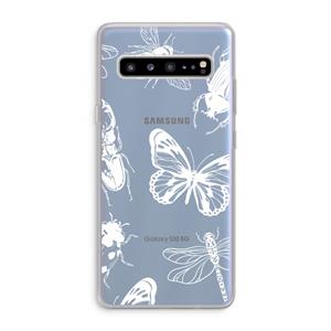 CaseCompany Tiny Bugs: Samsung Galaxy S10 5G Transparant Hoesje