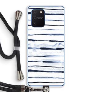 CaseCompany Ink Stripes: Samsung Galaxy Note 10 Lite Transparant Hoesje met koord