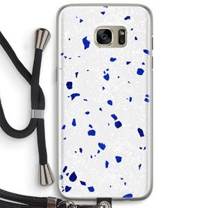 CaseCompany Terrazzo N°5: Samsung Galaxy S7 Edge Transparant Hoesje met koord