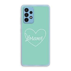 CaseCompany Forever heart pastel: Samsung Galaxy A52 Transparant Hoesje