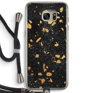 CaseCompany Terrazzo N°7: Samsung Galaxy S7 Edge Transparant Hoesje met koord