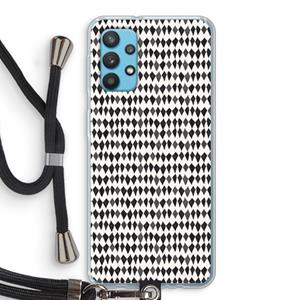 CaseCompany Crazy shapes: Samsung Galaxy A32 4G Transparant Hoesje met koord