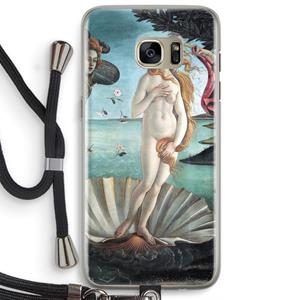 CaseCompany Birth Of Venus: Samsung Galaxy S7 Edge Transparant Hoesje met koord