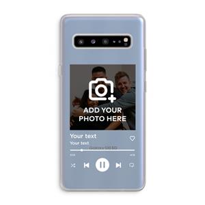 CaseCompany Music Player: Samsung Galaxy S10 5G Transparant Hoesje