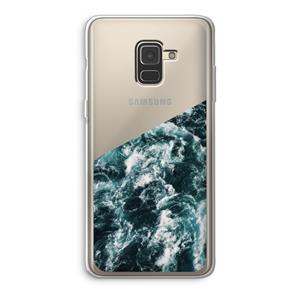 CaseCompany Zee golf: Samsung Galaxy A8 (2018) Transparant Hoesje