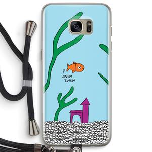CaseCompany Aquarium: Samsung Galaxy S7 Edge Transparant Hoesje met koord