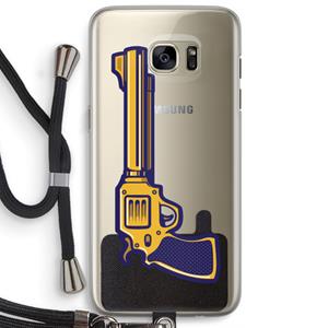 CaseCompany Pew Pew Pew: Samsung Galaxy S7 Edge Transparant Hoesje met koord