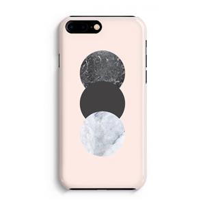 CaseCompany Marmeren cirkels: iPhone 8 Plus Volledig Geprint Hoesje