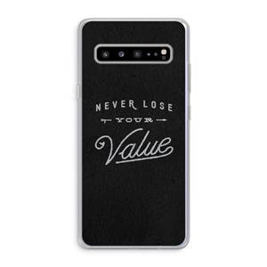 CaseCompany Never lose your value: Samsung Galaxy S10 5G Transparant Hoesje