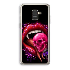 CaseCompany Dodelijk zoet: Samsung Galaxy A8 (2018) Transparant Hoesje